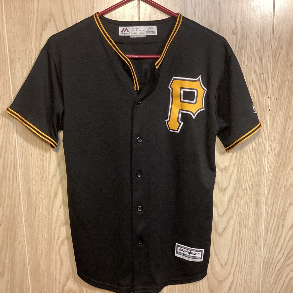 Pittsburgh Pirates Kane Jersey Youth Boys size large Majestic